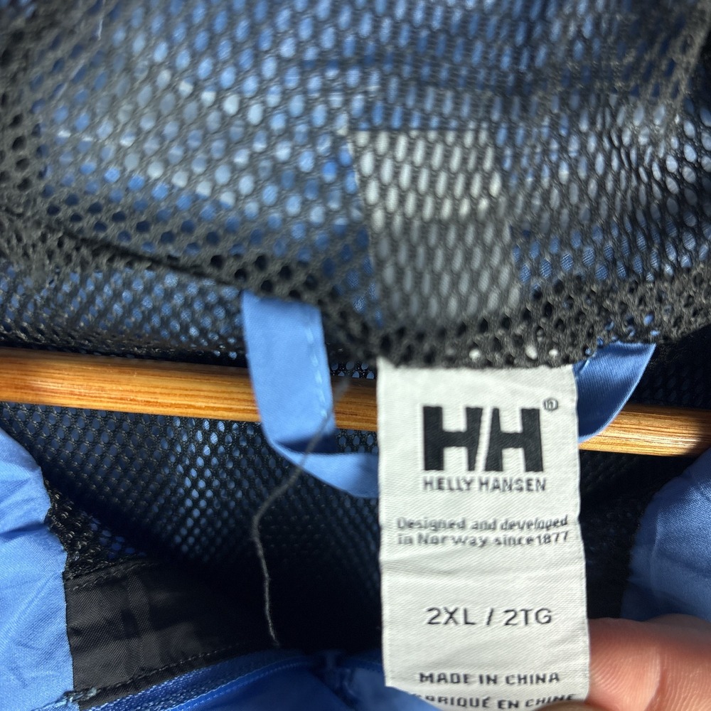 Helly Hansen Seven J Rain Jacket Womens XXL Pastel Blue HellyTech - Picture 5 of 9